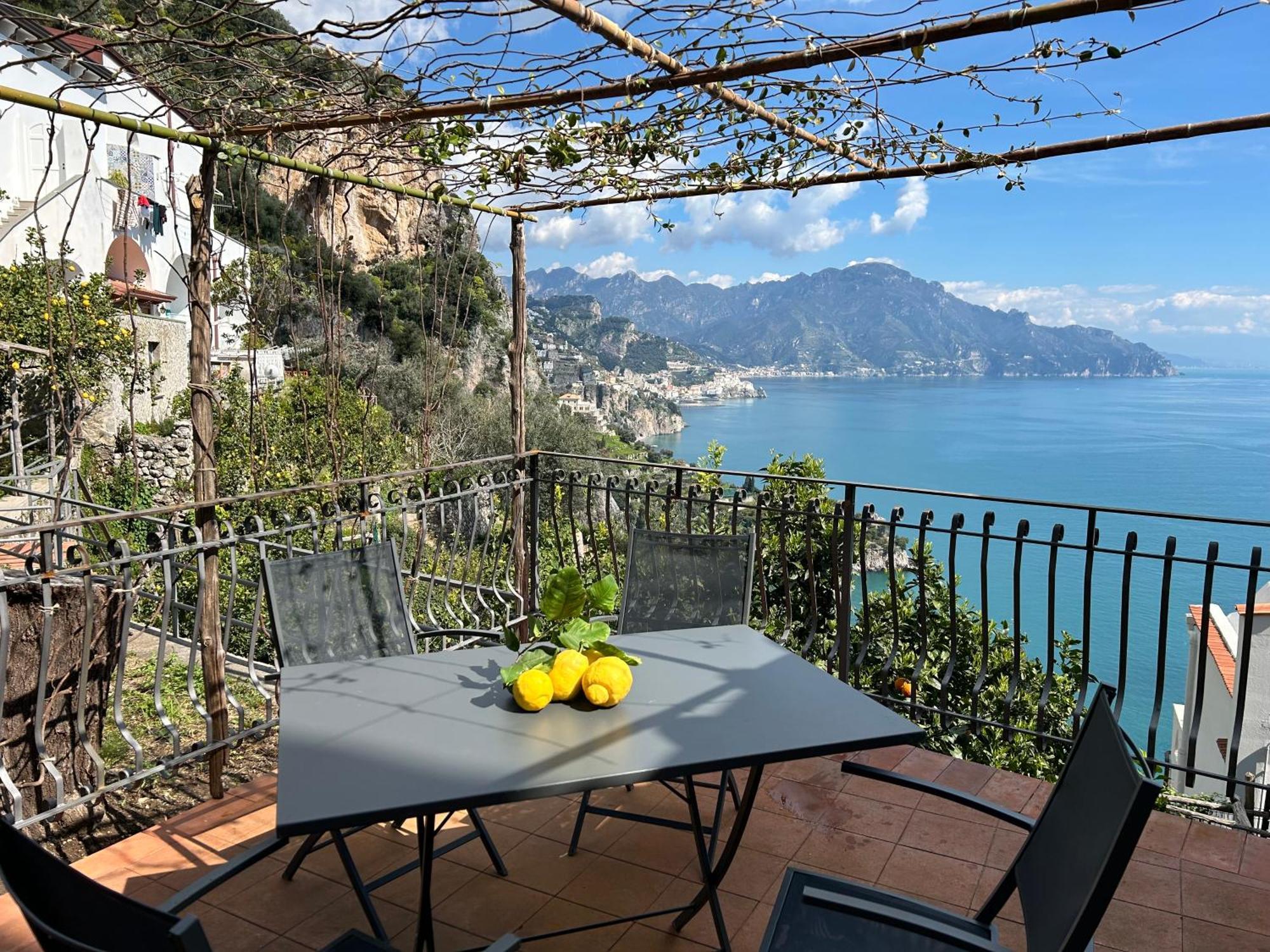 Amalfi 51 Con Vista Mare, Giardino E Terrazze Villa Conca dei Marini Eksteriør billede
