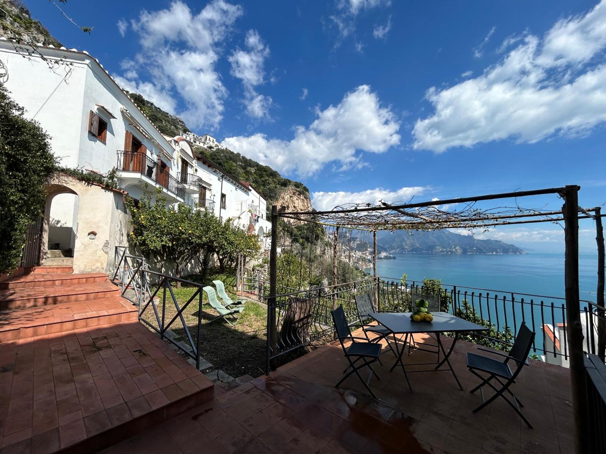 Amalfi 51 Con Vista Mare, Giardino E Terrazze Villa Conca dei Marini Eksteriør billede